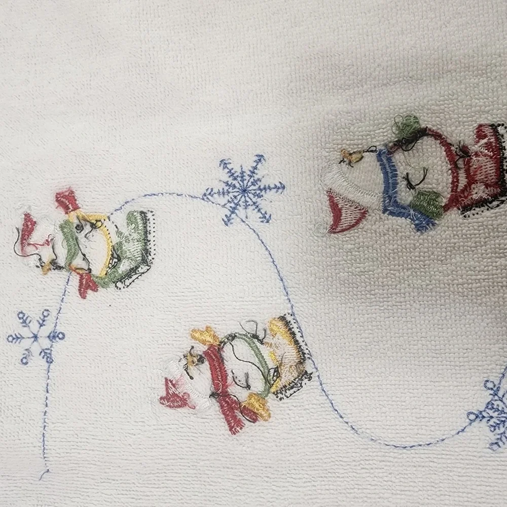 St. Nicholas‎ Square 3 Snowman Towel Holiday Christmas Kitchen Decor